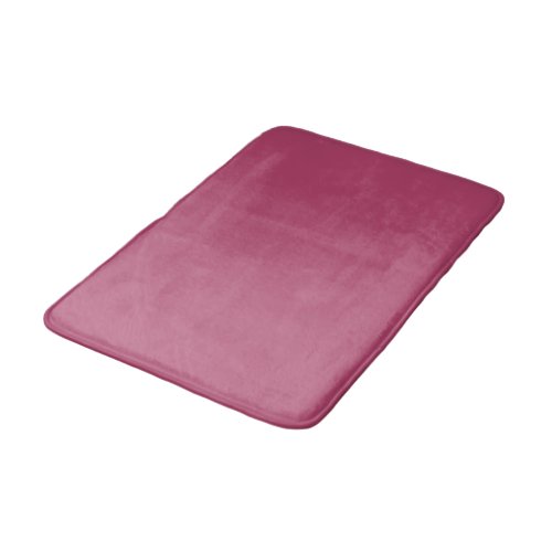 Raspberry Rose Solid Color Bath Mat