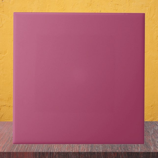 Raspberry Rose Solid Color Ceramic Tile (Creator Uploaded)