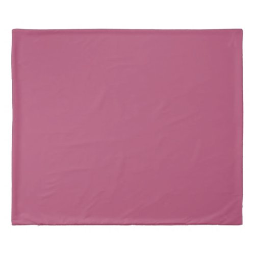 Raspberry Rose Solid Color Duvet Cover