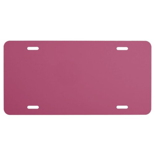 Raspberry Rose Solid Color License Plate
