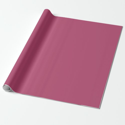 Raspberry Rose Solid Color Wrapping Paper