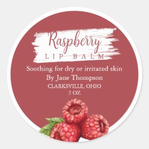 Raspberry Salve / balm / Soap Label