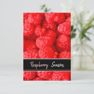 Raspberry Season Postcard