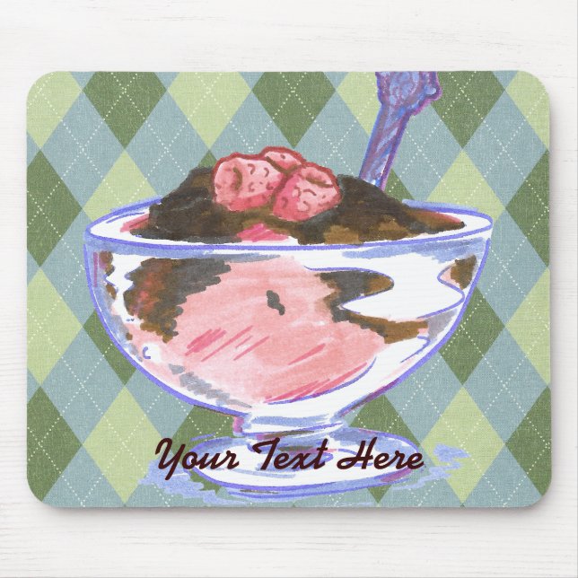 Raspberry Sherbert Mousepad (Front)
