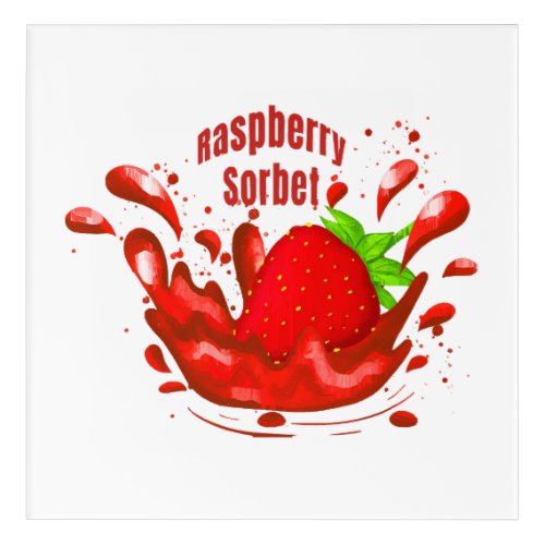 Raspberry Sorbet Acrylic Print
