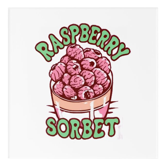 Raspberry Sorbet  Acrylic Print (Front)