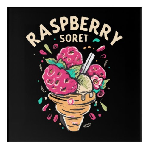 Raspberry Sorbet Acrylic Print