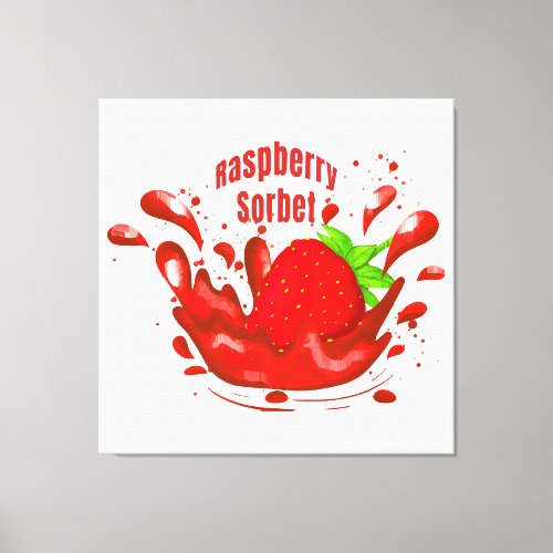 Raspberry Sorbet Canvas Print