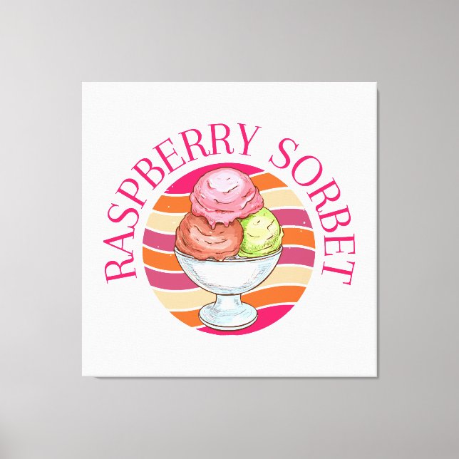 Raspberry Sorbet Canvas Print (Front)