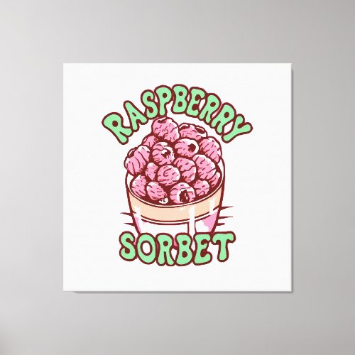 Raspberry Sorbet  Canvas Print