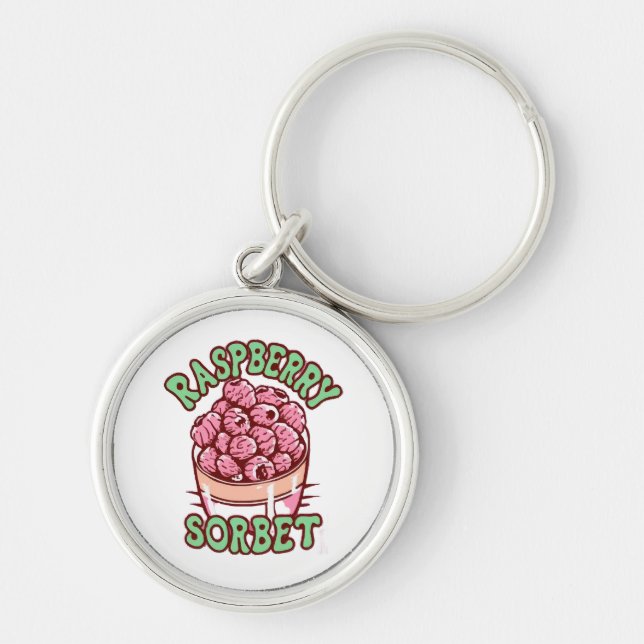 Raspberry Sorbet  Keychain (Front)