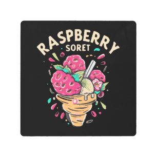 Raspberry Sorbet Metal Print