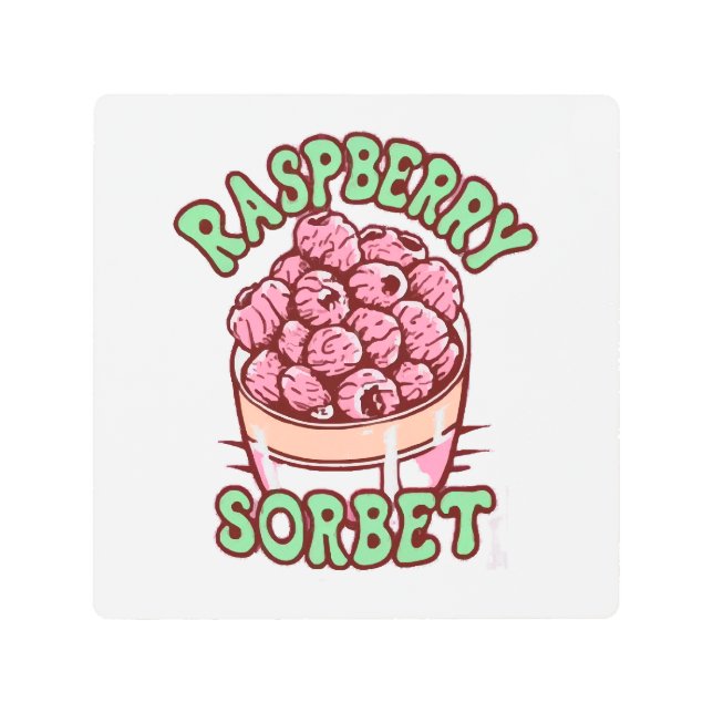 Raspberry Sorbet  Metal Print (Front)