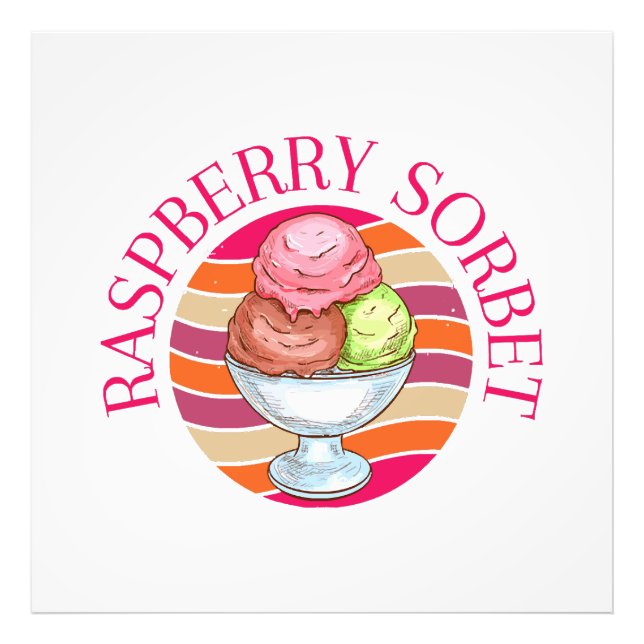 Raspberry Sorbet Photo Print (Front)