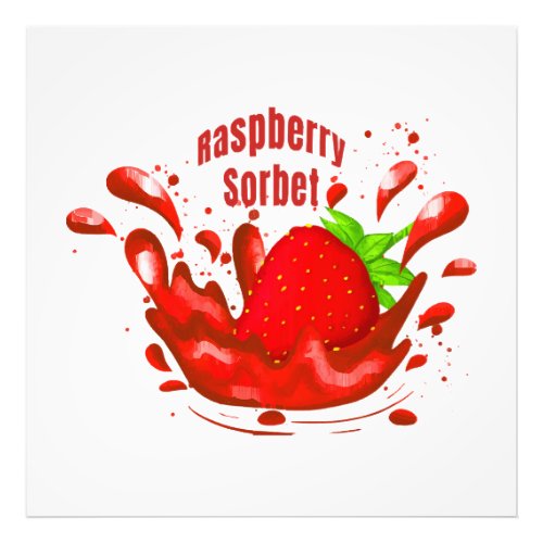 Raspberry Sorbet Photo Print