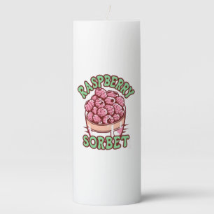 Raspberry Sorbet  Pillar Candle