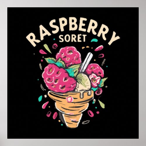 Raspberry Sorbet Poster