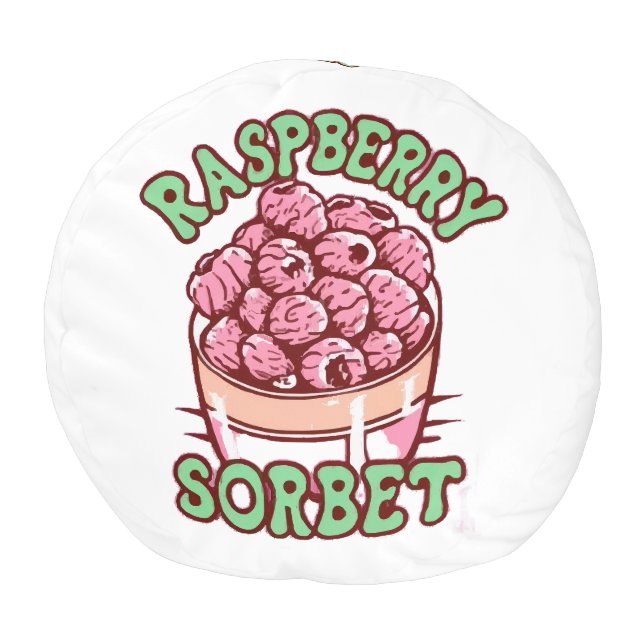 Raspberry Sorbet  Pouf (Top)