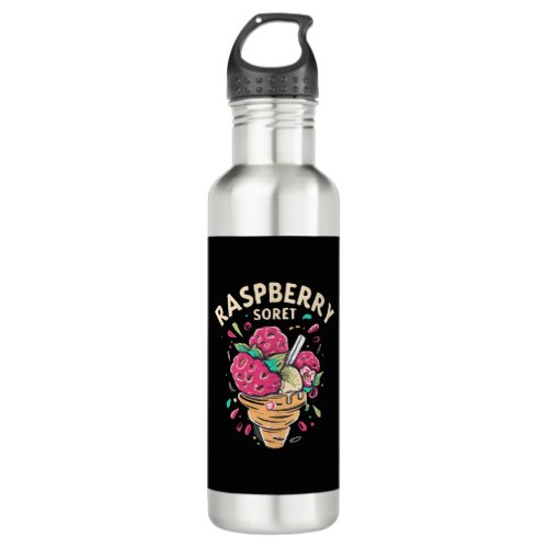 Raspberry Sorbet Stainless Steel Water Bottle