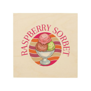 Raspberry Sorbet Wood Wall Art