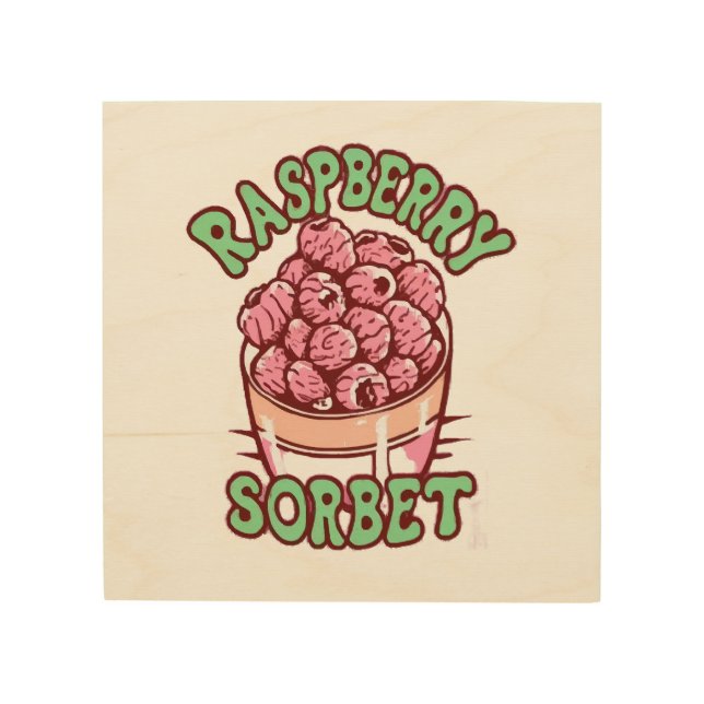 Raspberry Sorbet  Wood Wall Art (Front)