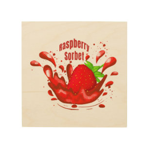 Raspberry Sorbet Wood Wall Art