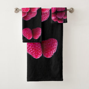 Raspberry Still Life Bath Towel Set