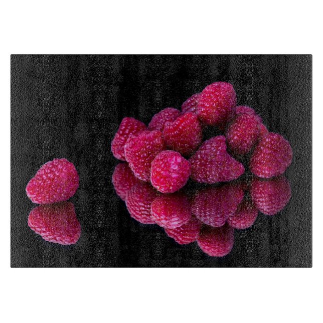 Raspberry Still Life Cutting Board (Front)