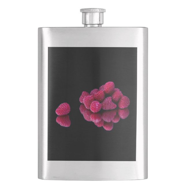 Raspberry Still Life Flask (Front)