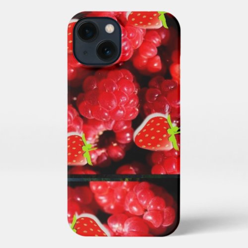 Raspberry Strawberry  Delight  iPhone 13 Case