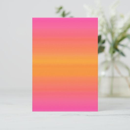 Raspberry Sunset Gradient - Pink Yellow Orange (Standing Front)