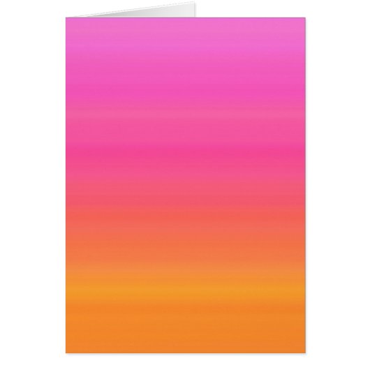 Raspberry Sunset Gradient - Pink Yellow Orange Cards (Front)
