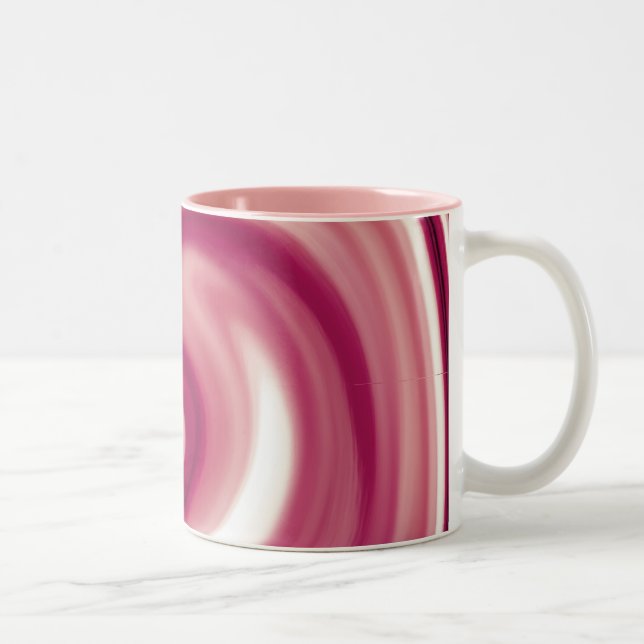 Raspberry Swirl Two-Tone Coffee Mug (Right)
