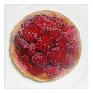 raspberry tart - painting