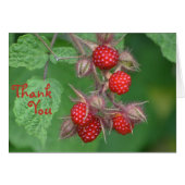 Raspberry Thank You Card (Front Horizontal)