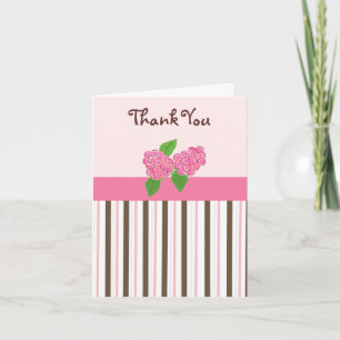 Raspberry Thanks Letterpress Thank You Card