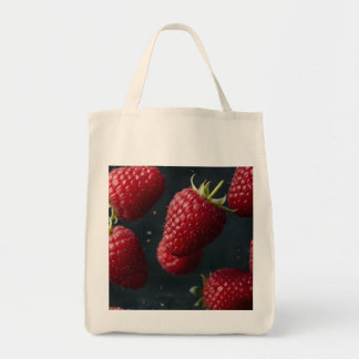 raspberry tote bag