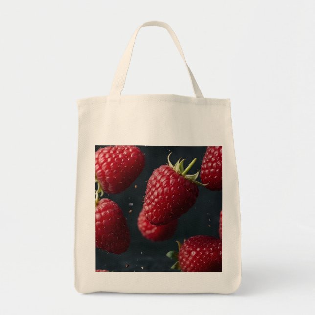 raspberry tote bag (Front)