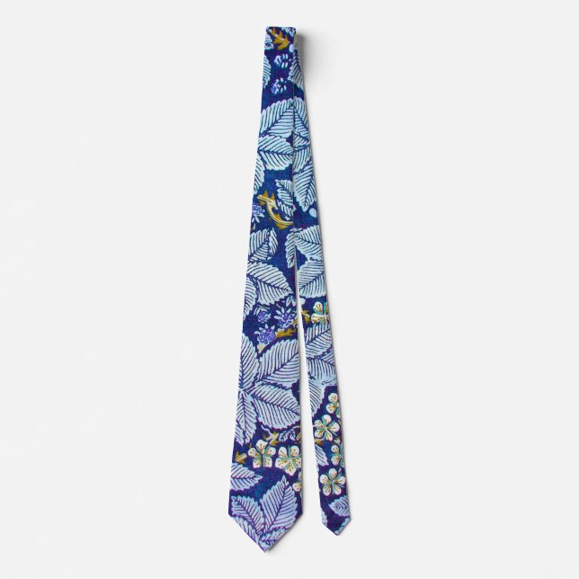 Raspberry Tree, William Morris Neck Tie (Front)