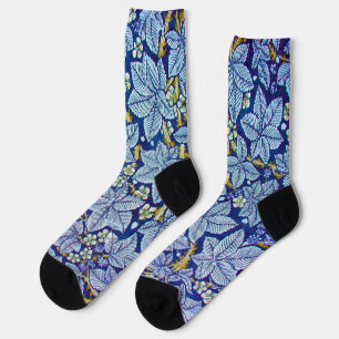 Raspberry Tree, William Morris Socks