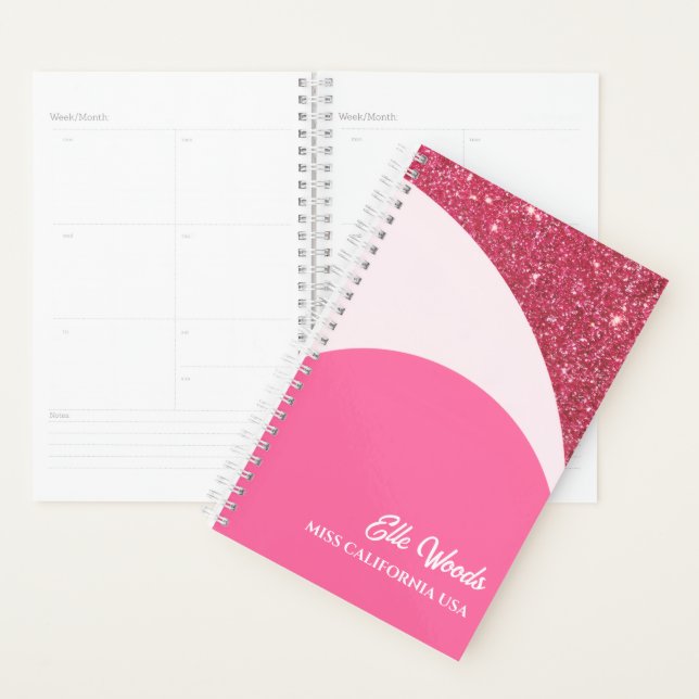 Raspberry Twist Custom Pageant Planner Calendar (Display)