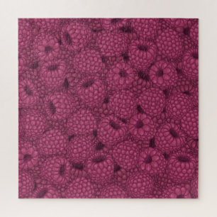Raspberry Vintage: Sweet Wrap Design. Jigsaw Puzzle