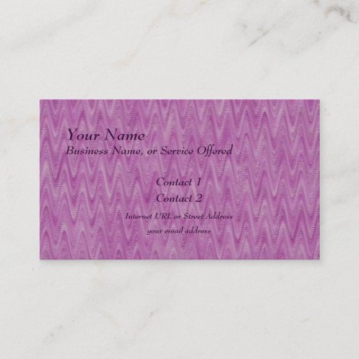 Customizable Raspberry Zigzag - Pink Abstract Pattern Business Card Templates