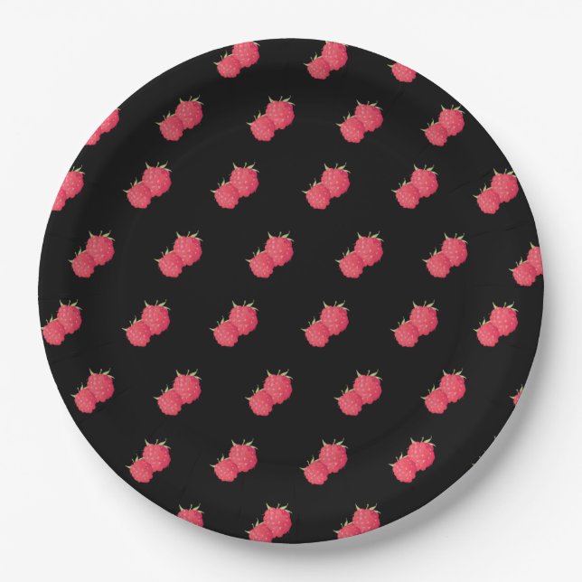 Raspberrys Paper Plates (Front)