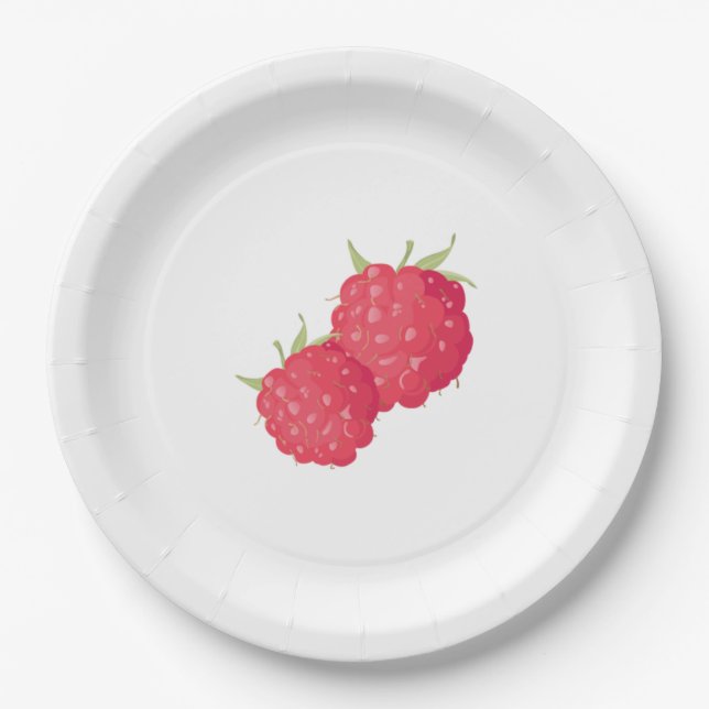 Rasperry Paper Plates (Front)