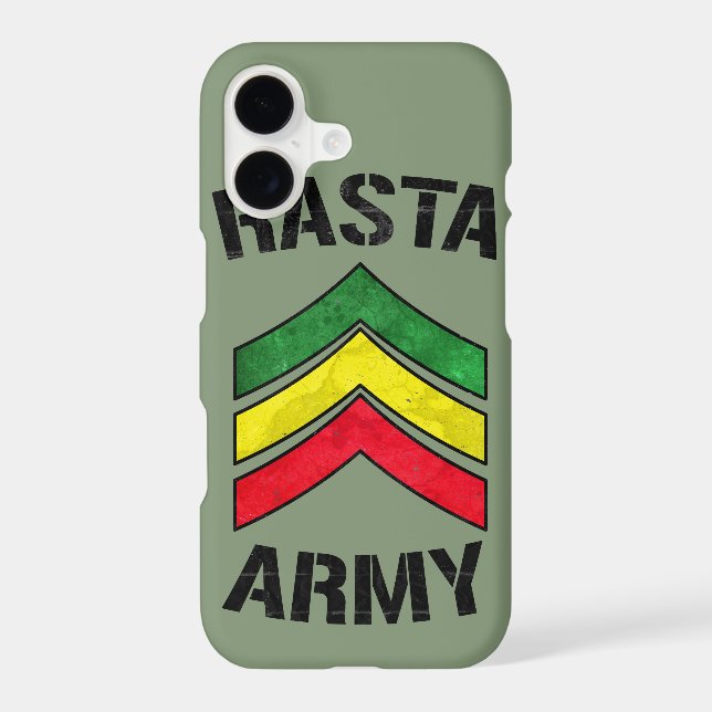 Rasta army iphone case (Back)