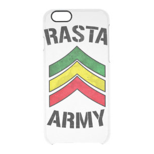 Rasta army clear iPhone 6/6S case