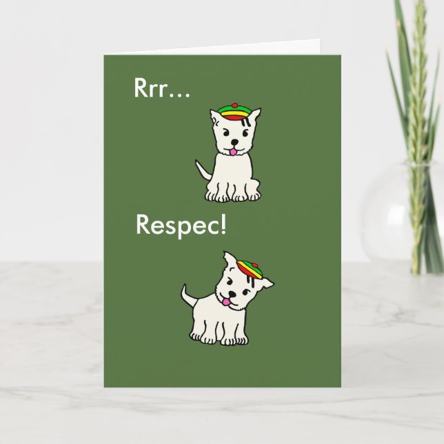 Rasta art greeting card (Front)