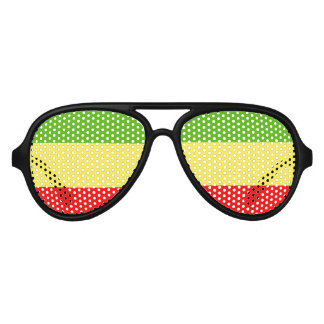Rasta Aviator Sunglasses
