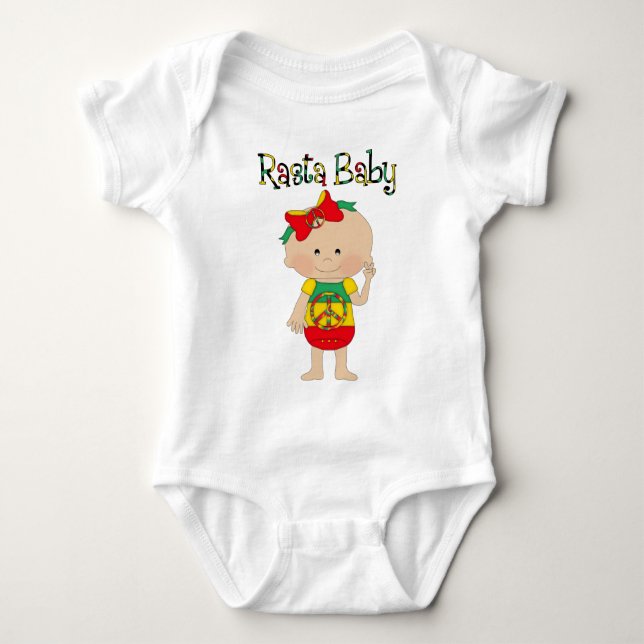 Rasta Baby Baby Bodysuit (Front)